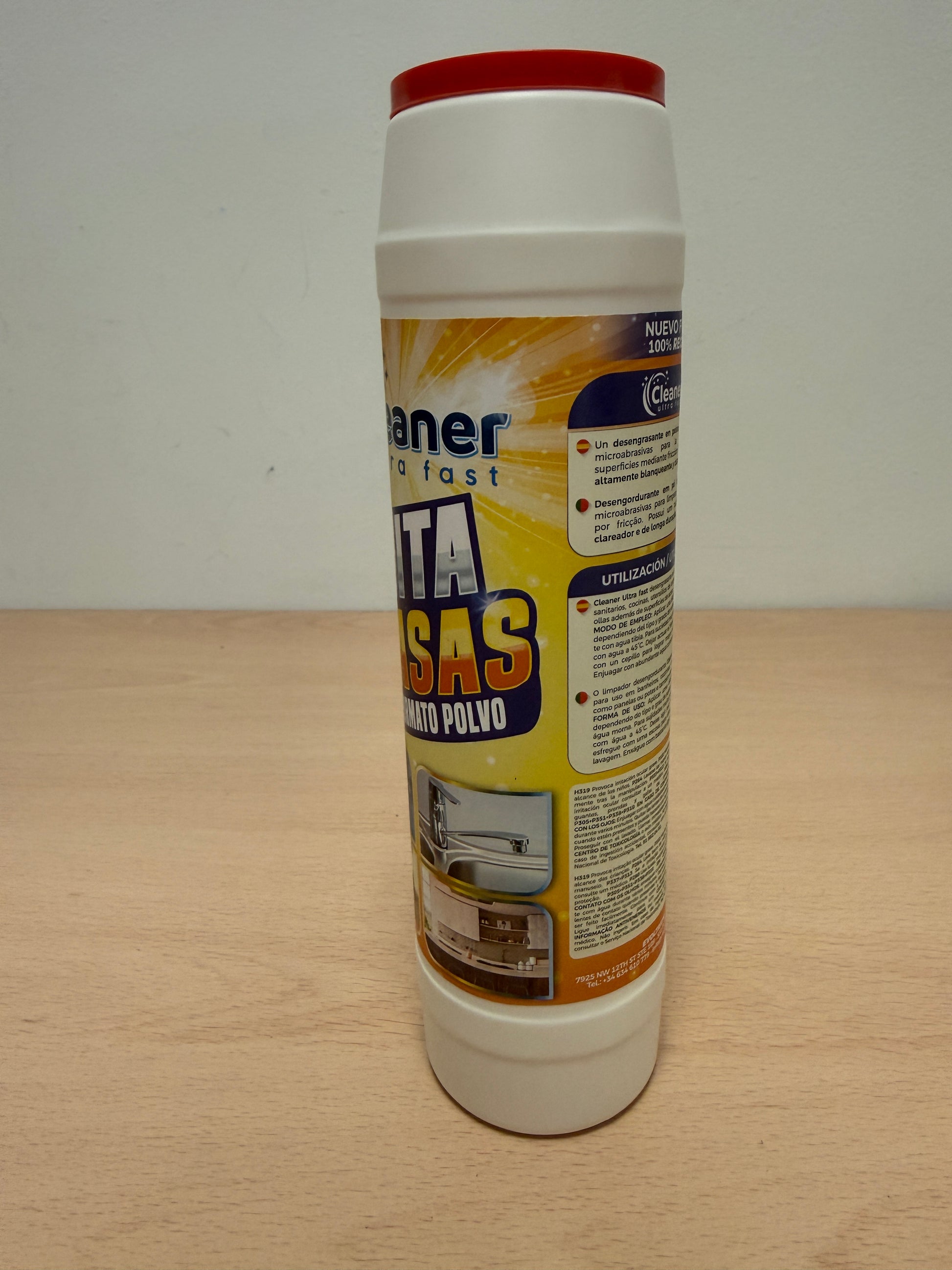 Cleaner Ultra Fast - etiqueta lateral